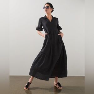 Chico’s Tiered Linen Maxi Sundress Chico’s 3 16-18 XL-XXL